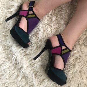 Nine West Color Block Heels